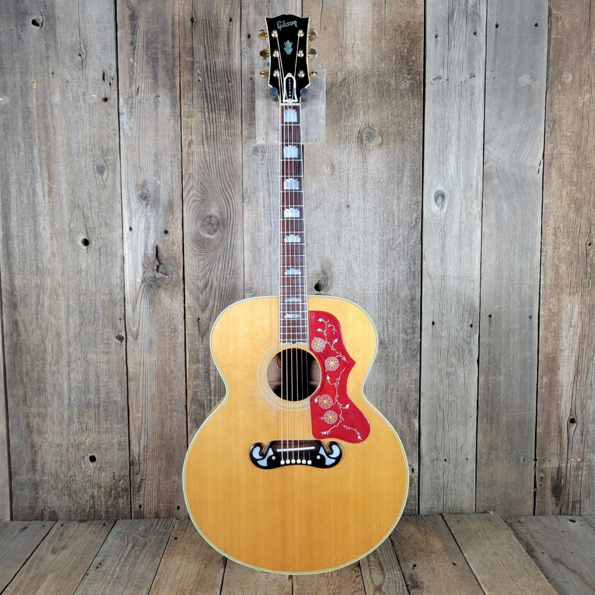 Gibson J - 200N 1968 Blonde – Original Case & Hang Tag, Vintage Acoustic - Mahar's Vintage Guitars