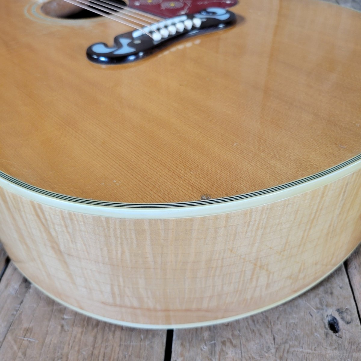 Gibson J - 200N 1968 Blonde – Original Case & Hang Tag, Vintage Acoustic - Mahar's Vintage Guitars