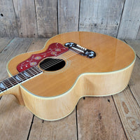 Gibson J - 200N 1968 Blonde – Original Case & Hang Tag, Vintage Acoustic - Mahar's Vintage Guitars