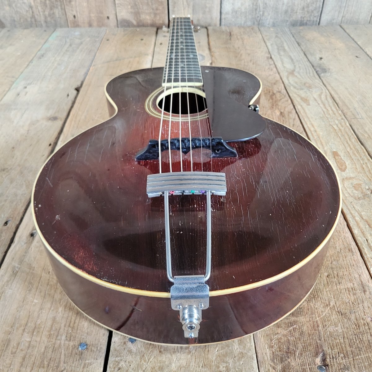 Gibson L-3 Acoustic Archtop 1920 Non-Original Tailpiece w/ Chipboard Case - Mahar's Vintage Guitars