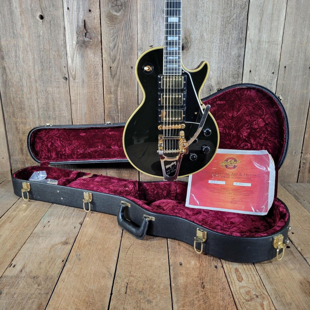 Gibson Les Paul Custom 57 Reissue 2007 Black Custom Art & Historic - Mahar's Vintage Guitars