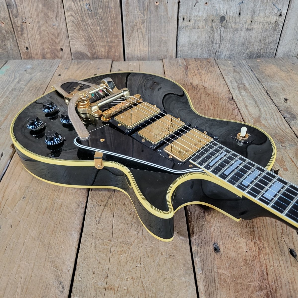 Gibson Les Paul Custom 57 Reissue 2007 Black Custom Art & Historic - Mahar's Vintage Guitars