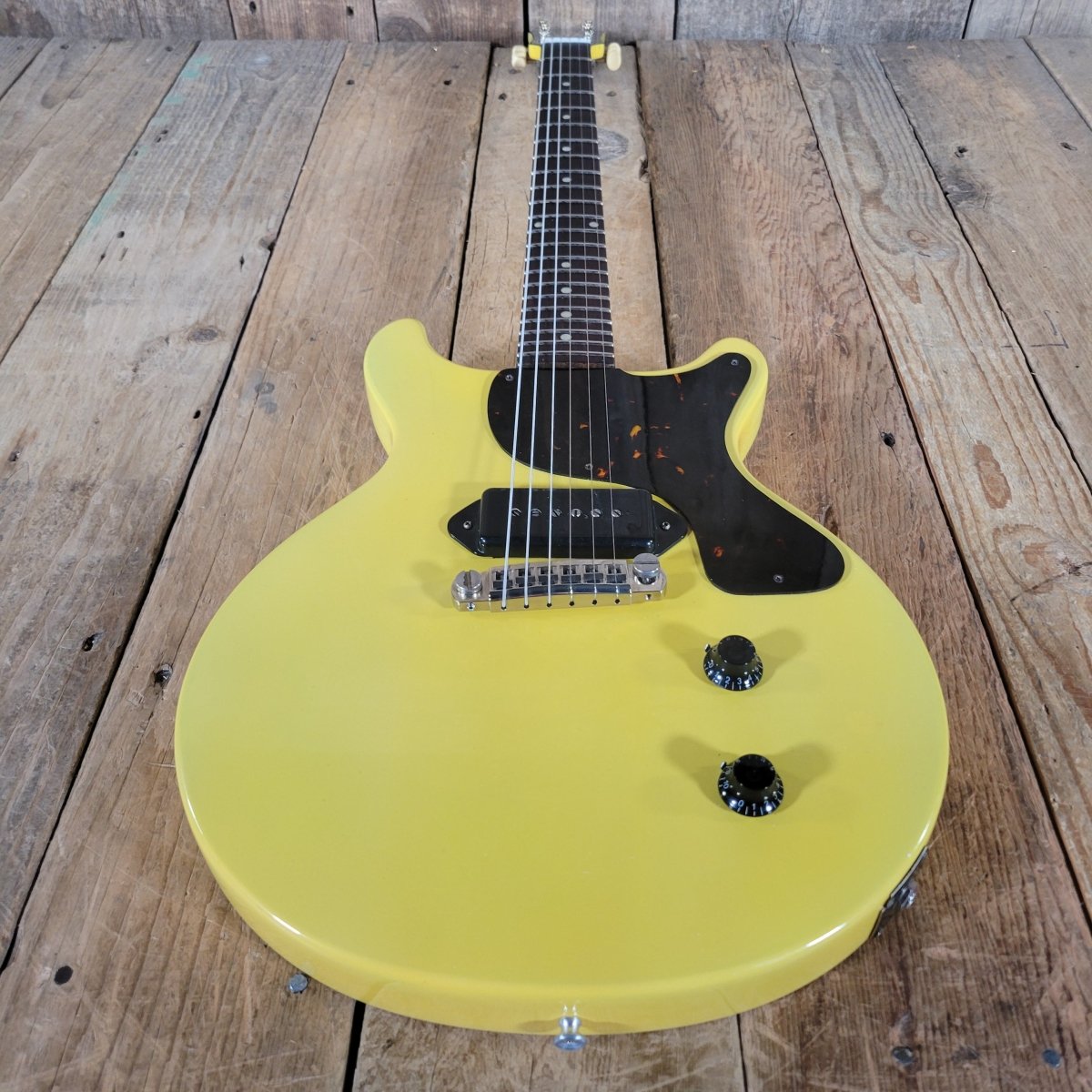 Gibson Les Paul Junior 1959 – Refin TV Yellow, Vintage Double Cut - Mahar's Vintage Guitars