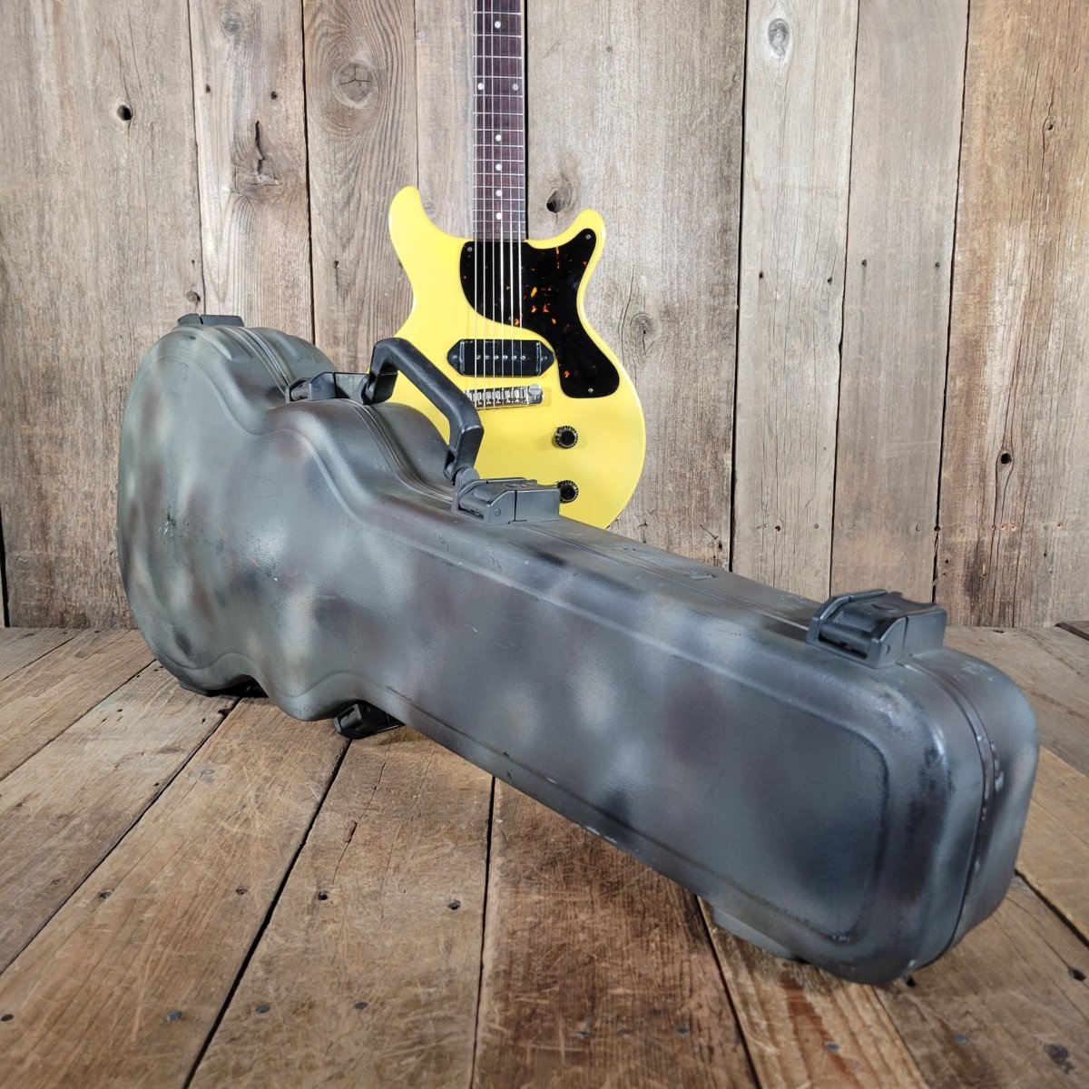 Gibson Les Paul Junior 1959 – Refin TV Yellow, Vintage Double Cut - Mahar's Vintage Guitars