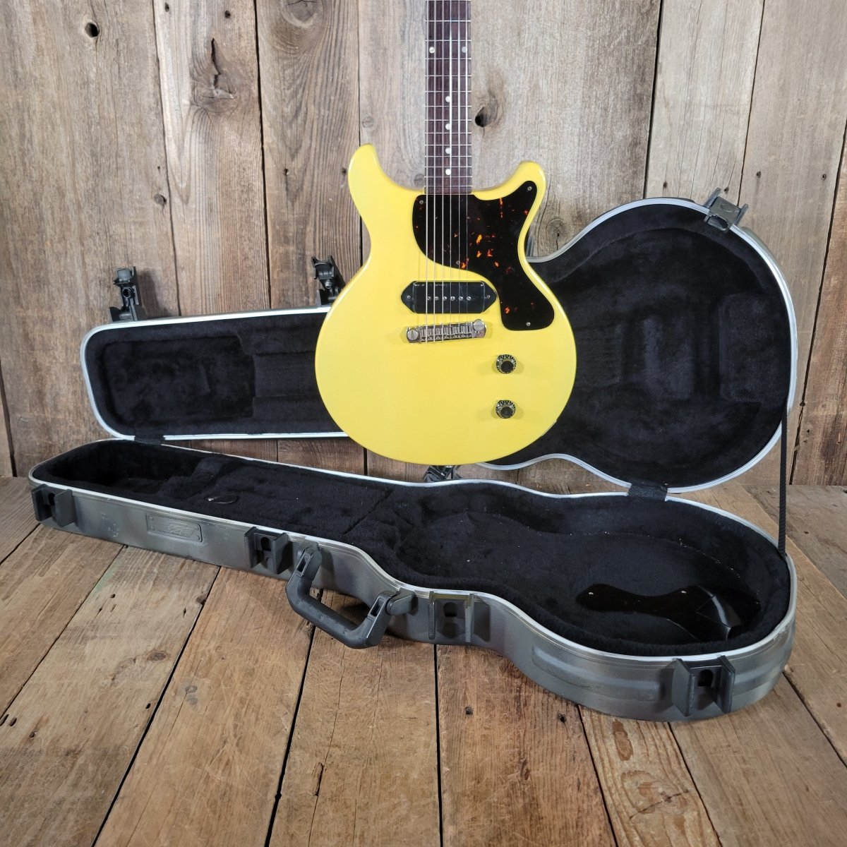 Gibson Les Paul Junior 1959 – Refin TV Yellow, Vintage Double Cut - Mahar's Vintage Guitars