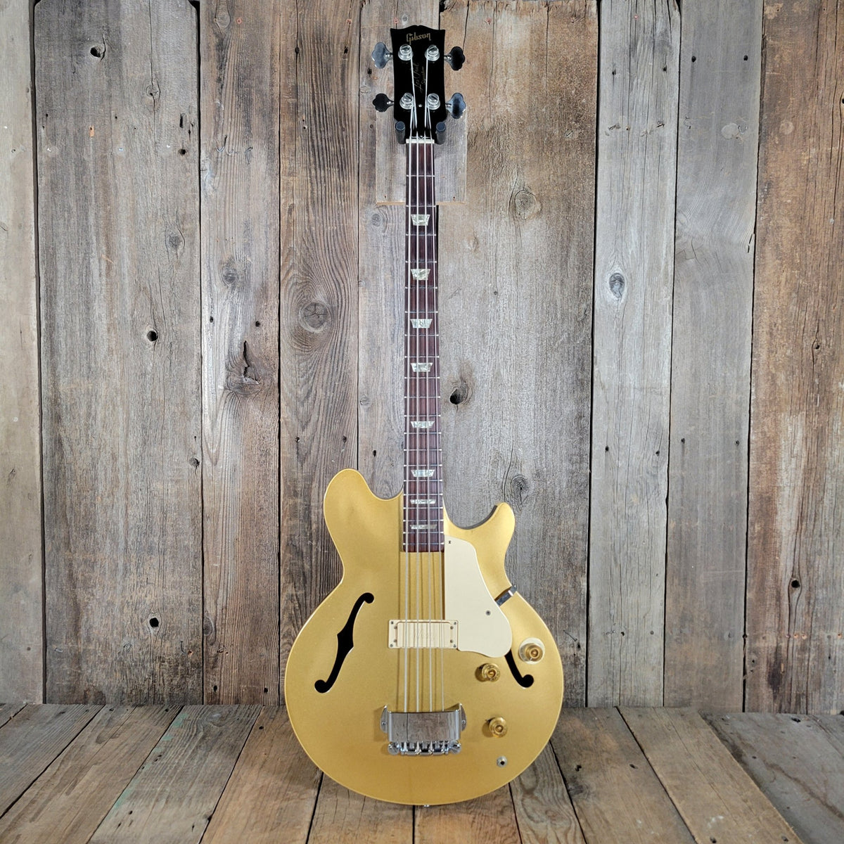 Gibson Les Paul Signature Bass – Vintage Gold Finish, Semi - Hollow Body 1974 - Mahar's Vintage Guitars