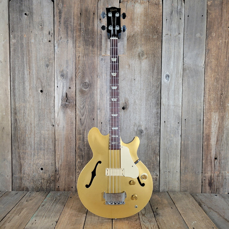 Gibson Les Paul Signature Bass – Vintage Gold Finish, Semi - Hollow Body 1974 - Mahar's Vintage Guitars