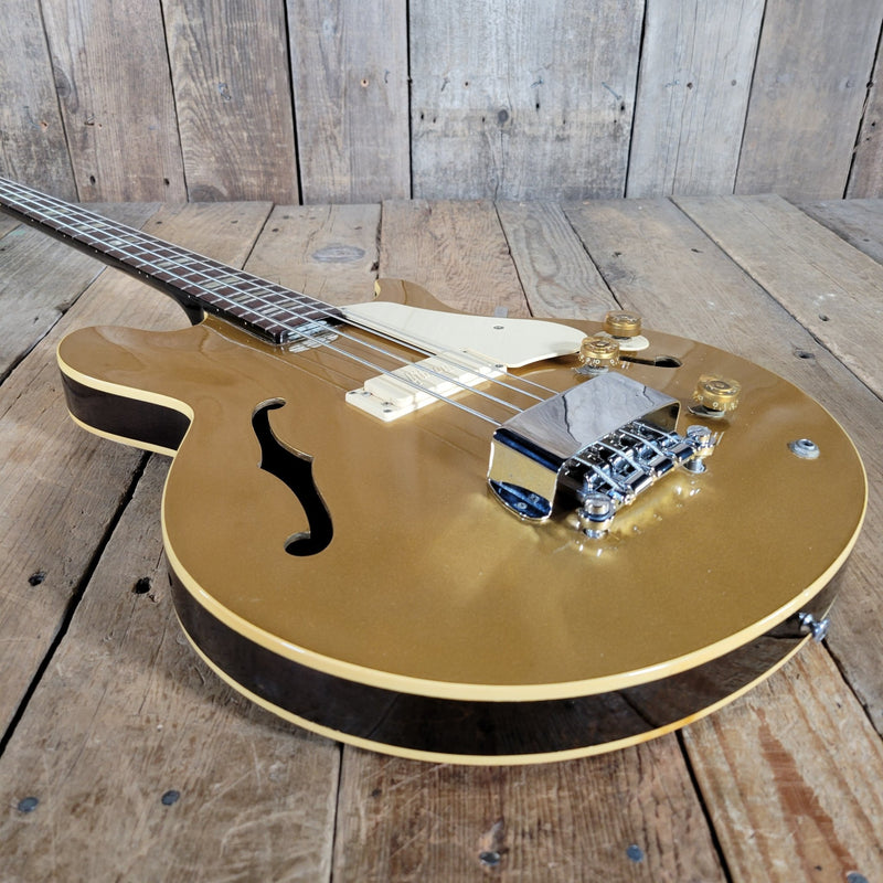 Gibson Les Paul Signature Bass – Vintage Gold Finish, Semi - Hollow Body 1974 - Mahar's Vintage Guitars