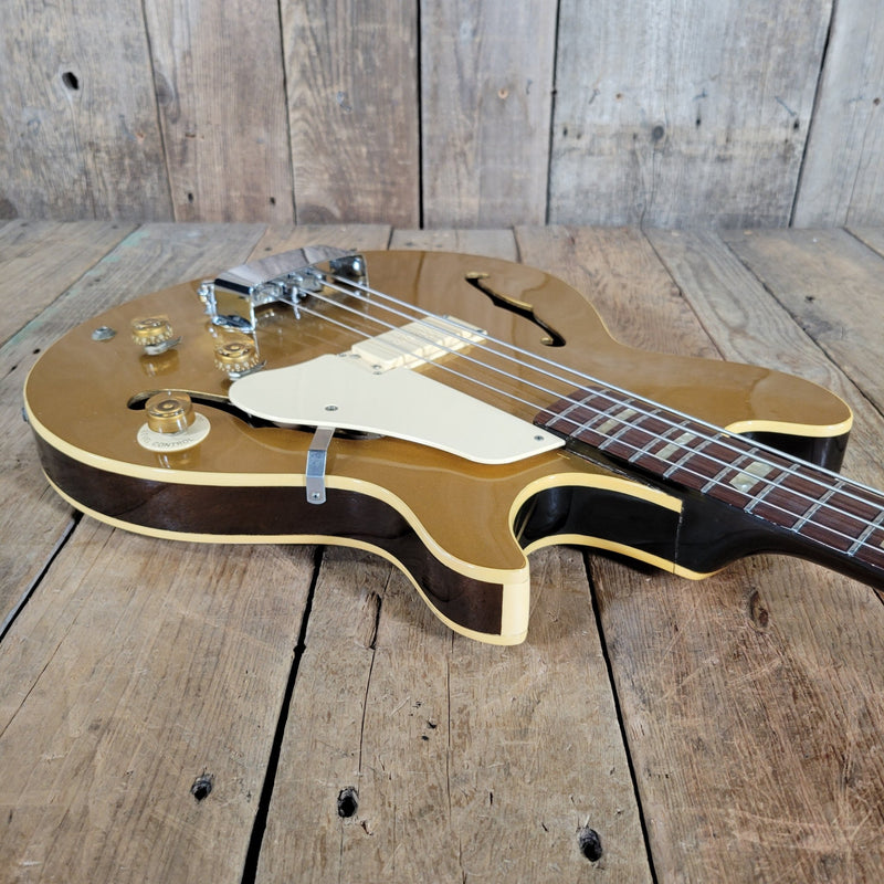 Gibson Les Paul Signature Bass – Vintage Gold Finish, Semi - Hollow Body 1974 - Mahar's Vintage Guitars
