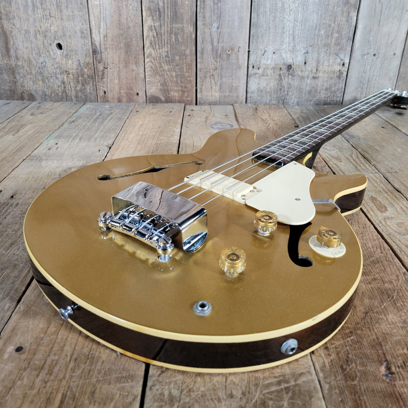 Gibson Les Paul Signature Bass – Vintage Gold Finish, Semi - Hollow Body 1974 - Mahar's Vintage Guitars