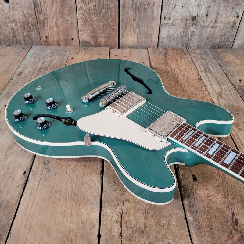 Gibson Memphis Big Block Retro ES - 335 2018 Limited Emerald Green - Mahar's Vintage Guitars