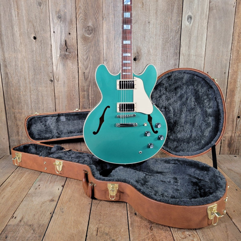 Gibson Memphis Big Block Retro ES - 335 2018 Limited Emerald Green - Mahar's Vintage Guitars