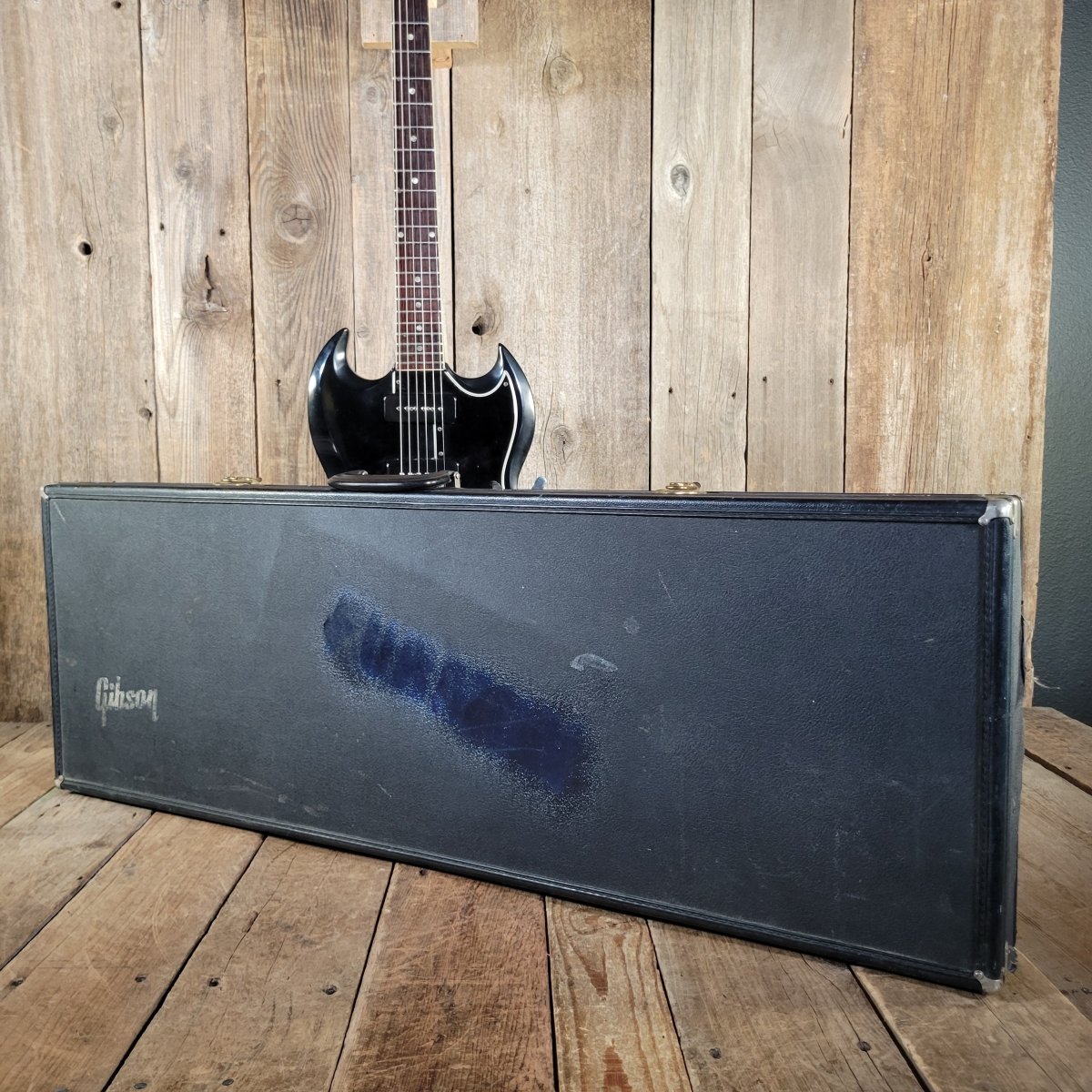 Gibson SG Special 1965 Refinished Player's Guitar Black with Late 60s Case - Mahar's Vintage Guitars