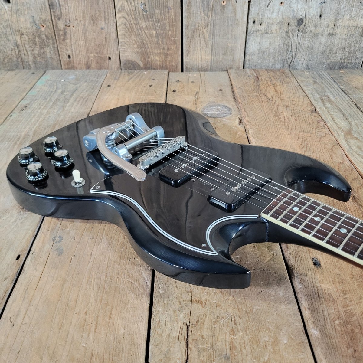 Gibson SG Special 1965 Refinished Player's Guitar Black with Late 60s Case - Mahar's Vintage Guitars