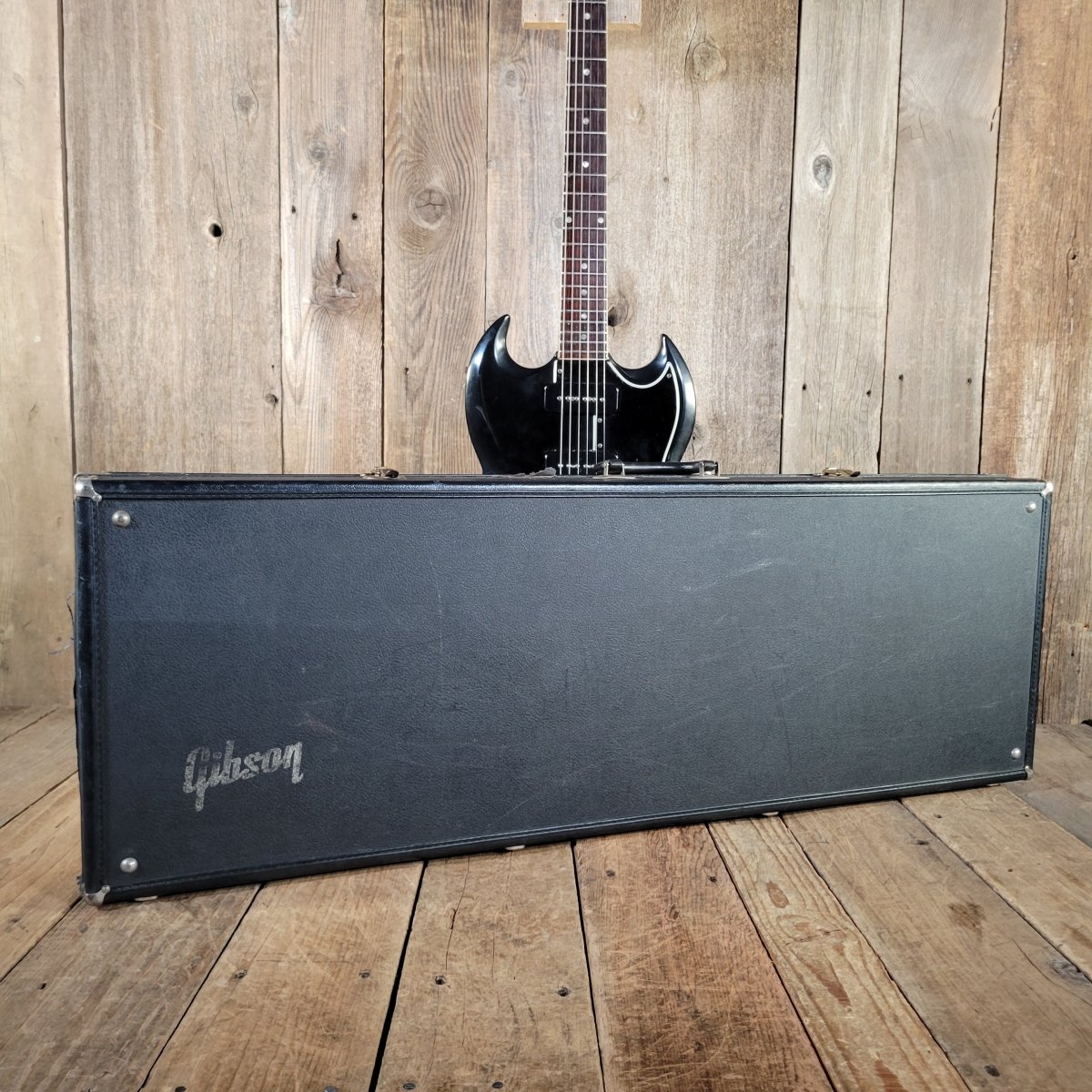 Gibson SG Special 1965 Refinished Player's Guitar Black with Late 60s Case - Mahar's Vintage Guitars