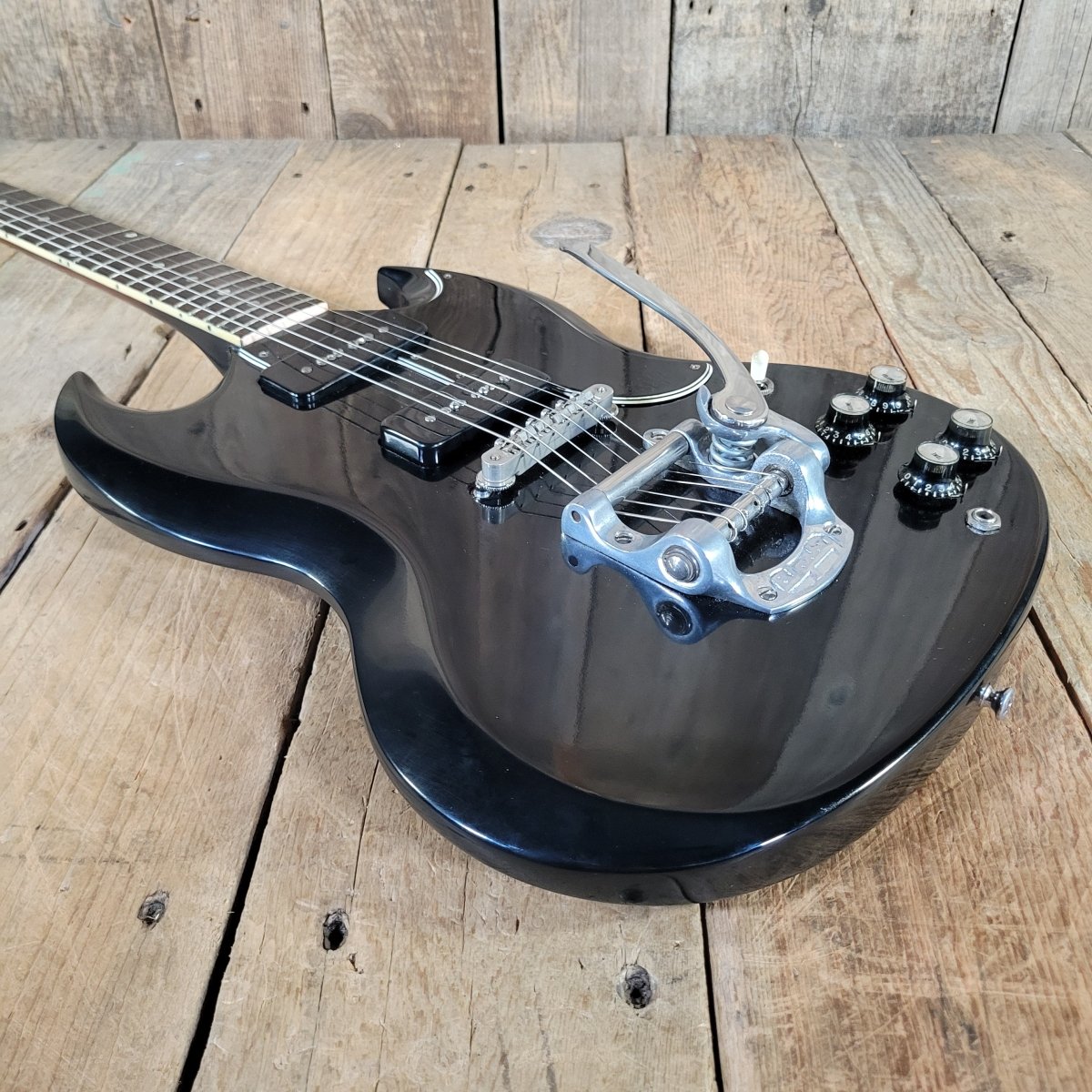 Gibson SG Special 1965 Refinished Player's Guitar Black with Late 60s Case - Mahar's Vintage Guitars