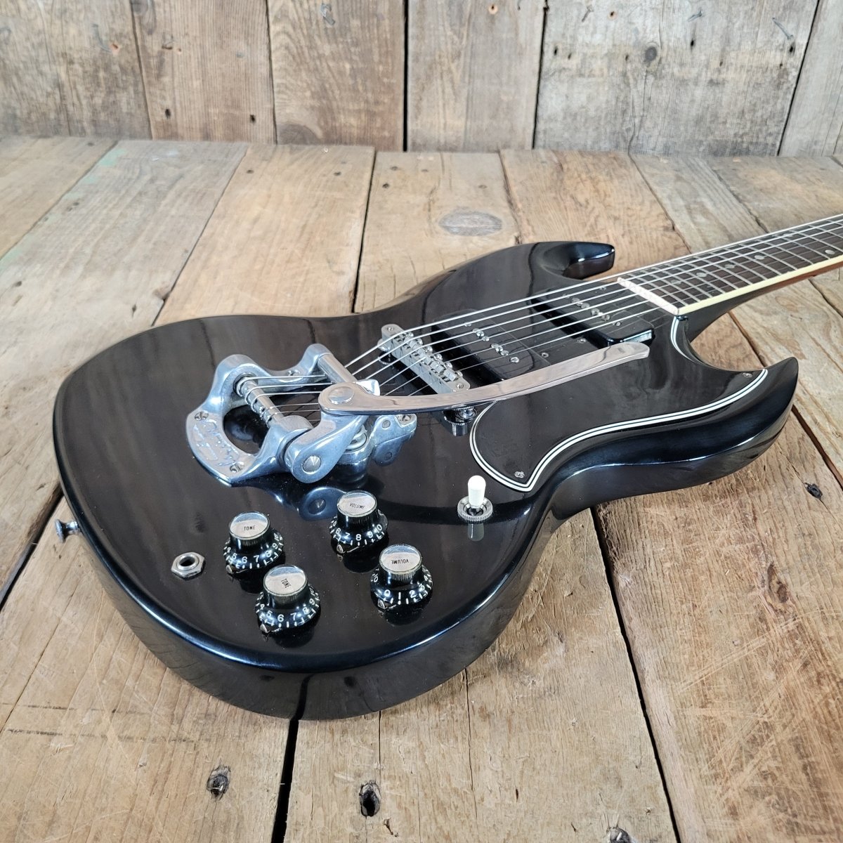 Gibson SG Special 1965 Refinished Player's Guitar Black with Late 60s Case - Mahar's Vintage Guitars