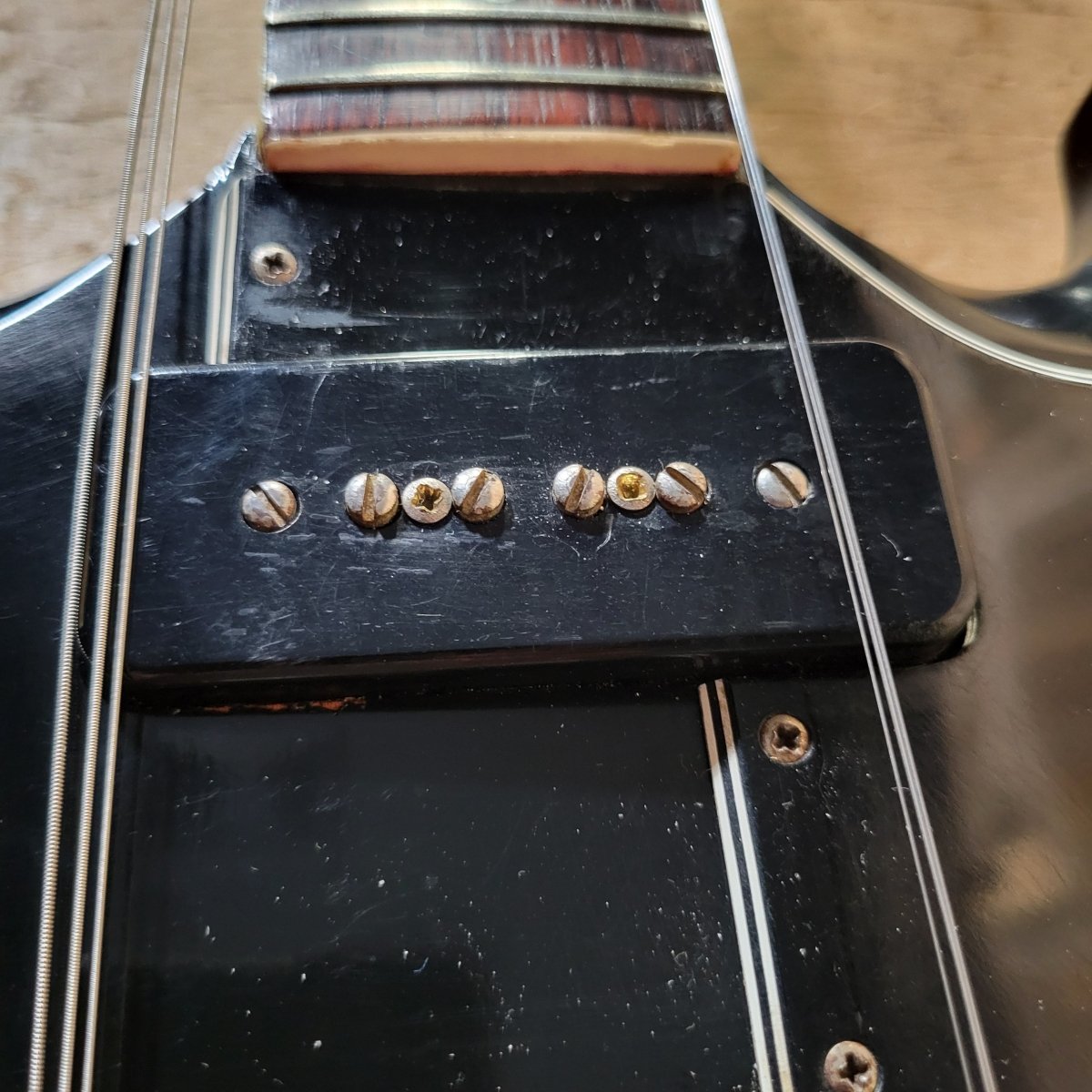 Gibson SG Special 1965 Refinished Player's Guitar Black with Late 60s Case - Mahar's Vintage Guitars