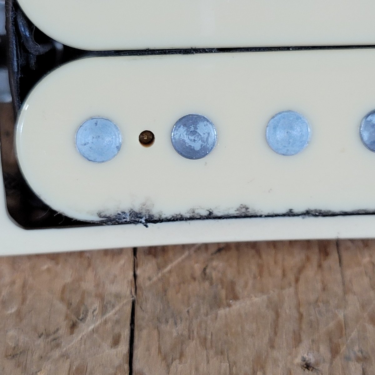 Gibson Shaw NOS Patent Number Humbucker 1980s Double Cream With Ring and Screws - Mahar's Vintage Guitars