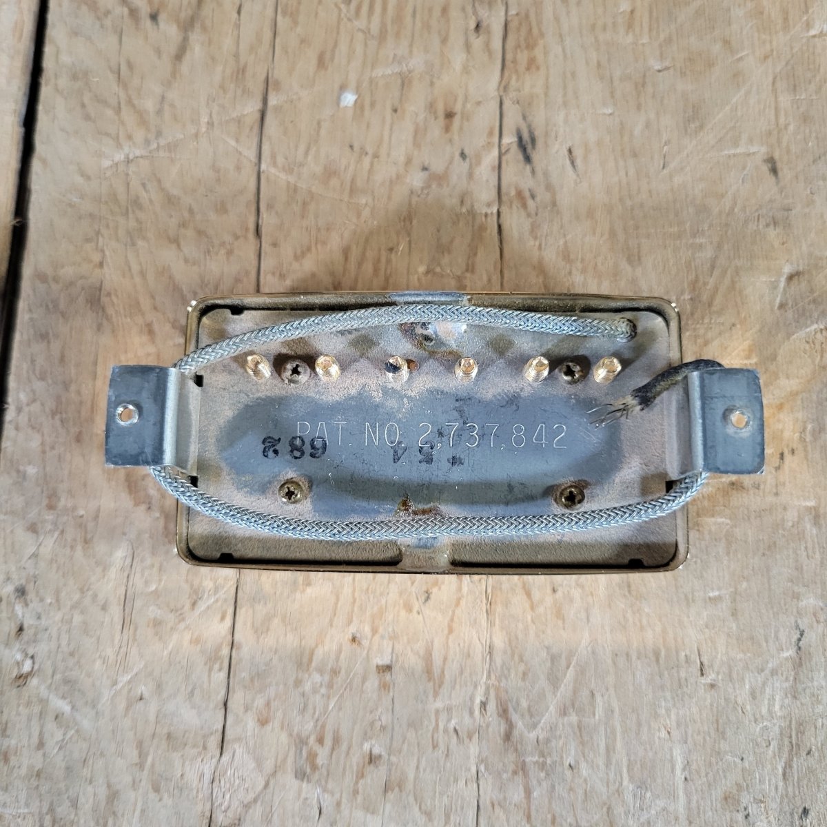 Gibson Shaw NOS Patent Number Humbucker 1982 - Gold - Mahar's Vintage Guitars