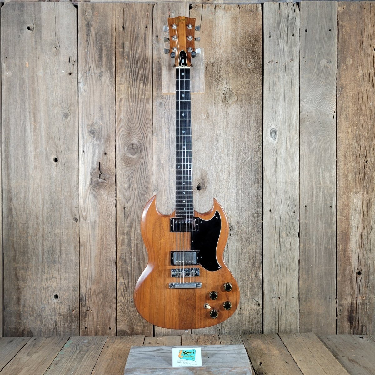 Gibson The SG 1979 Walnut, refretted, changed pickups, original case - Mahar's Vintage Guitars