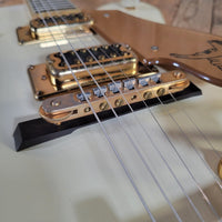 Gretsch 1977 White Falcon 7593 Single Cut All Original w/ case Excellent - Mahar's Vintage Guitars