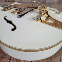 Gretsch 1977 White Falcon 7593 Single Cut All Original w/ case Excellent - Mahar's Vintage Guitars