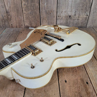Gretsch 1977 White Falcon 7593 Single Cut All Original w/ case Excellent - Mahar's Vintage Guitars