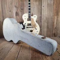 Gretsch 1977 White Falcon 7593 Single Cut All Original w/ case Excellent - Mahar's Vintage Guitars