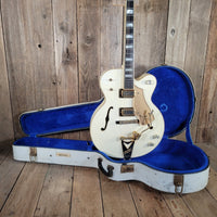 Gretsch 1977 White Falcon 7593 Single Cut All Original w/ case Excellent - Mahar's Vintage Guitars