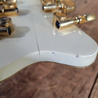 Gretsch 1977 White Falcon 7593 Single Cut All Original w/ case Excellent - Mahar's Vintage Guitars