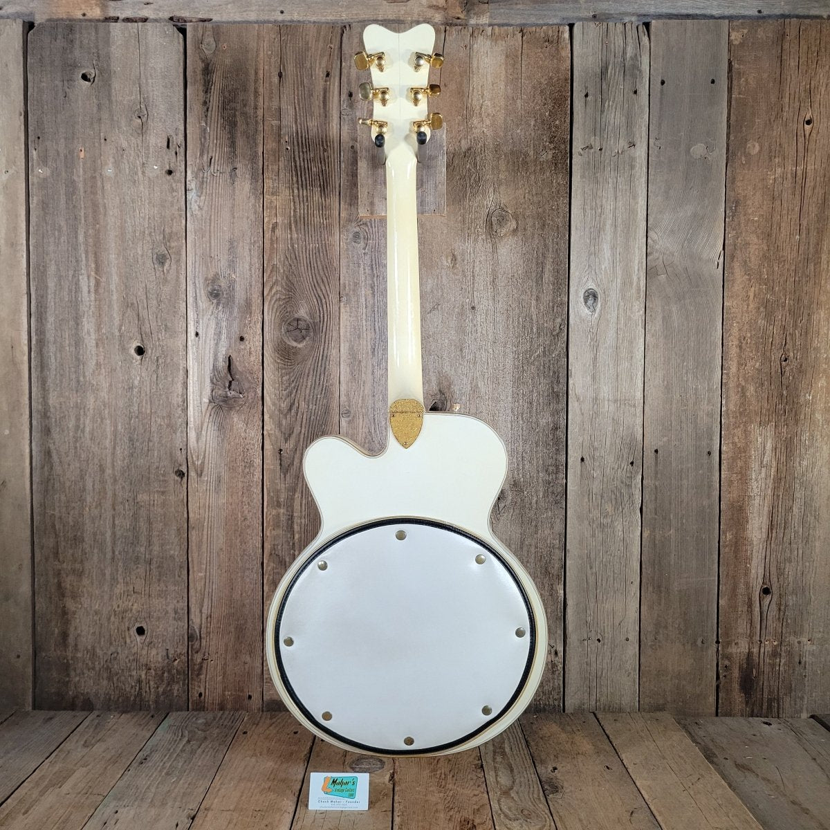 Gretsch 1977 White Falcon 7593 Single Cut All Original w/ case Excellent - Mahar's Vintage Guitars