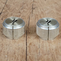 Gretsch Arrow Knobs (2) Gold Aluminum 1960s 1970s - Mahar's Vintage Guitars