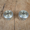 Gretsch Arrow Knobs (2) Gold Aluminum 1960s 1970s - Mahar's Vintage Guitars