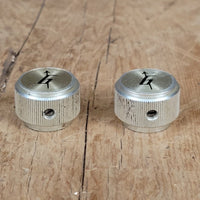 Gretsch Arrow Knobs (2) Gold Aluminum 1960s 1970s - Mahar's Vintage Guitars