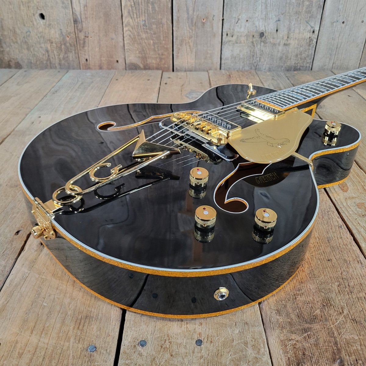 Gretsch Black Falcon G6136DSBK 2013 Dynasonic Pickups Near Mint - Mahar's Vintage Guitars