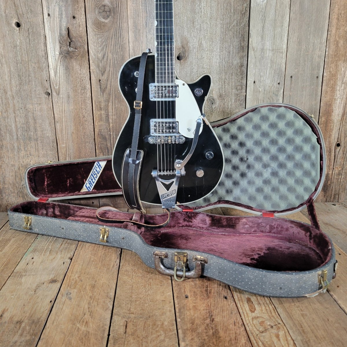 Gretsch Duo Jet 6128 1959 with PAF Filter’Tron Pickups – Original Case & Strap - Mahar's Vintage Guitars