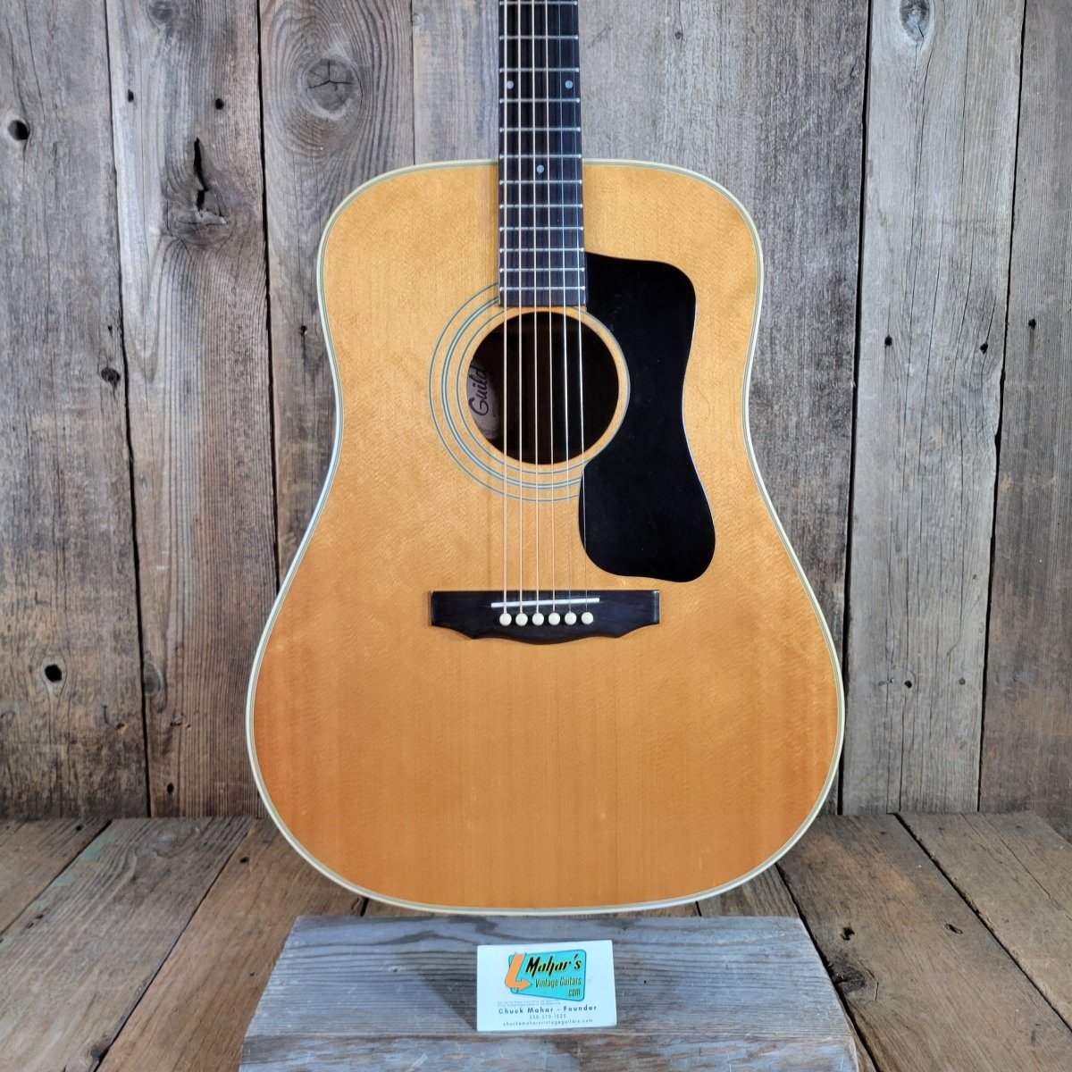 Guild 1980 D-50NT Acoustic All Original w/ Hard Case, Excellent - Mahar's Vintage Guitars