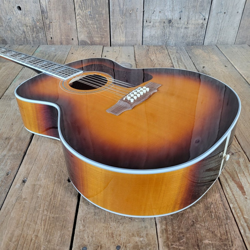 Guild F - 412 Jumbo 12 - String Acoustic Guitar Sunburst 2009 with Original Case - Mahar's Vintage Guitars