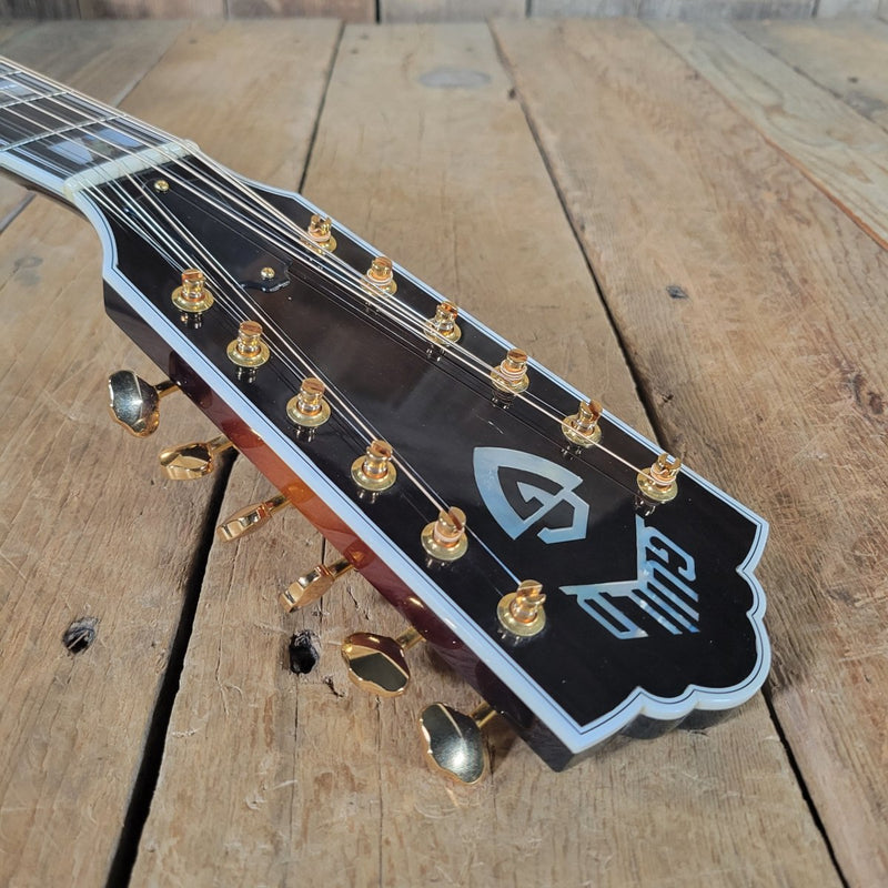 Guild F - 412 Jumbo 12 - String Acoustic Guitar Sunburst 2009 with Original Case - Mahar's Vintage Guitars