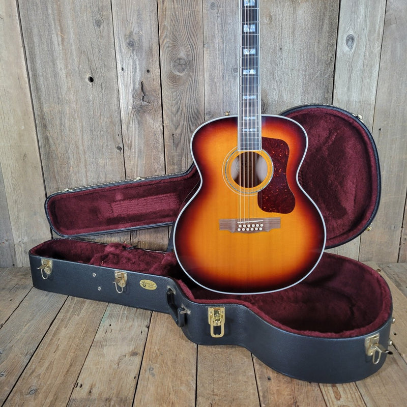 Guild F - 412 Jumbo 12 - String Acoustic Guitar Sunburst 2009 with Original Case - Mahar's Vintage Guitars