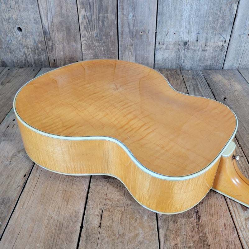 Guild F - 50 BLD Blonde 1976 – Vintage Jumbo Acoustic Guitar with Spruce & Maple Tonewoods - Mahar's Vintage Guitars