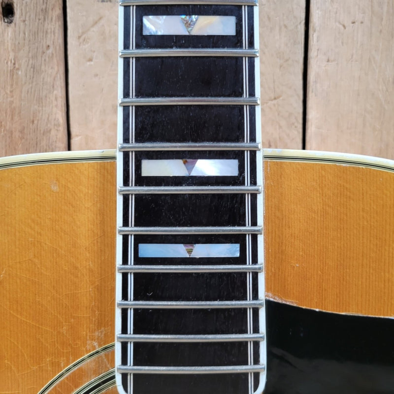 Guild F - 50 BLD Blonde 1976 – Vintage Jumbo Acoustic Guitar with Spruce & Maple Tonewoods - Mahar's Vintage Guitars