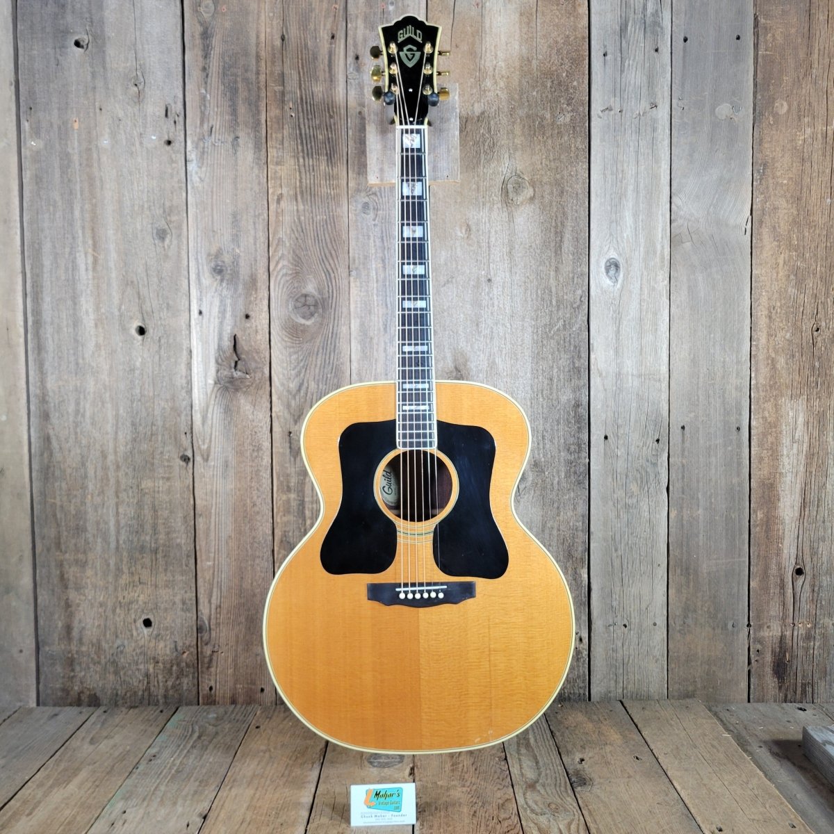 Guild F - 50R NT 1980 Westerly — Factory Double Pickguard - Mahar's Vintage Guitars