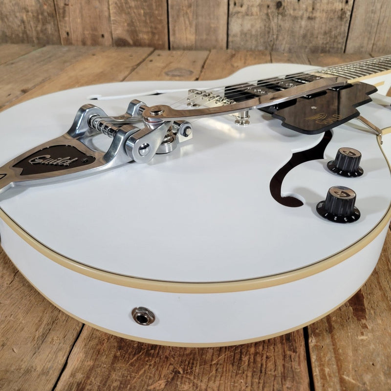 Guild Starfire I Jet 90 2020 Satin White SF - 1JET90 With Hard Case - Mahar's Vintage Guitars