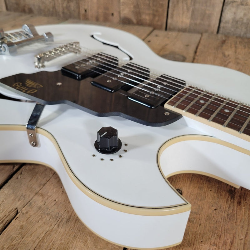 Guild Starfire I Jet 90 2020 Satin White SF - 1JET90 With Hard Case - Mahar's Vintage Guitars