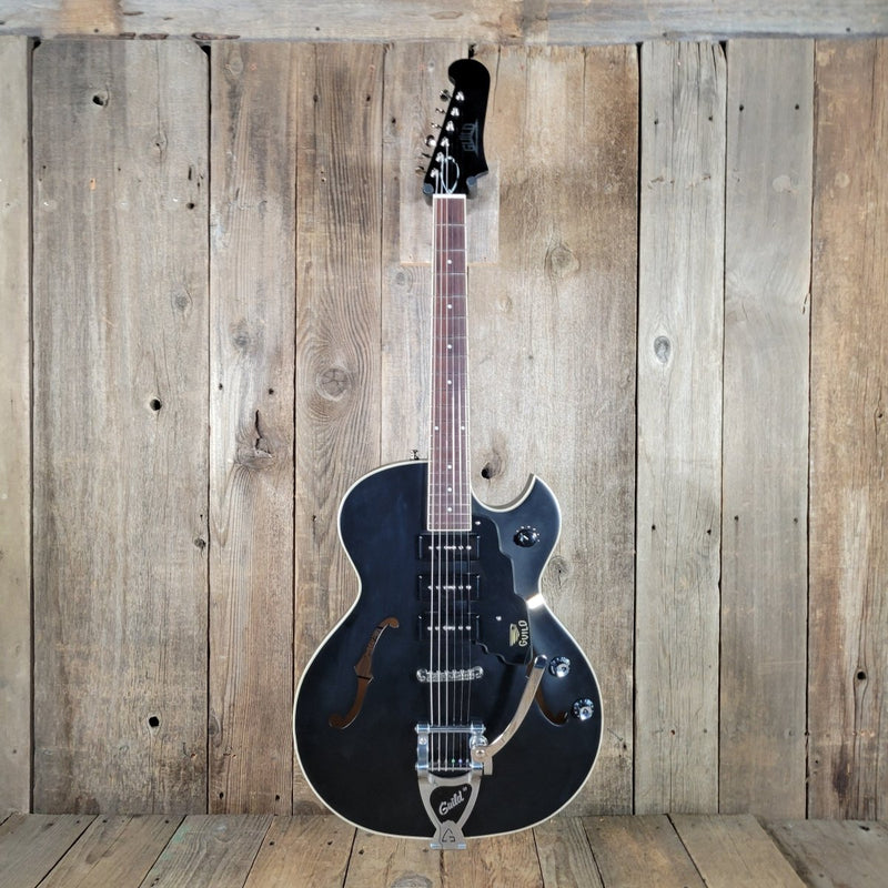 Guild Starfire I Jet 90 2021 – Satin Black SF - 1JET90/SBK w/Original Case - Mahar's Vintage Guitars