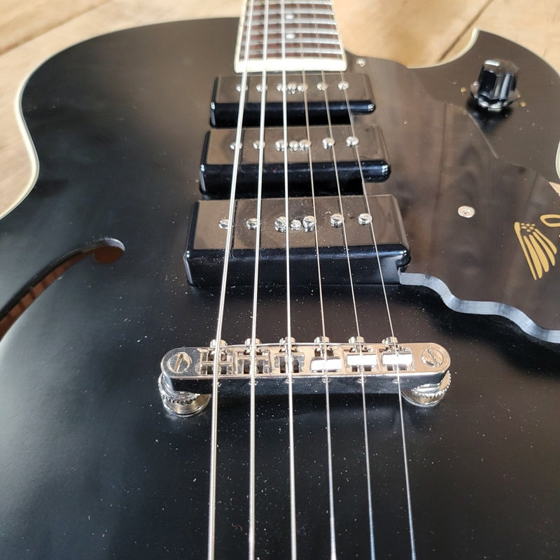 Guild Starfire I Jet 90 2021 – Satin Black SF - 1JET90/SBK w/Original Case - Mahar's Vintage Guitars