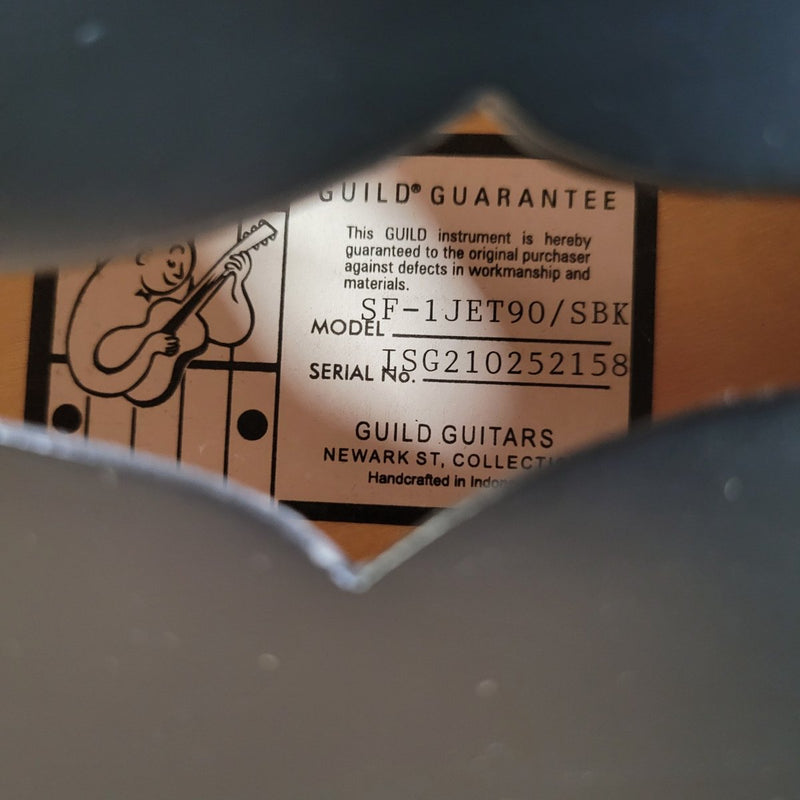 Guild Starfire I Jet 90 2021 – Satin Black SF - 1JET90/SBK w/Original Case - Mahar's Vintage Guitars