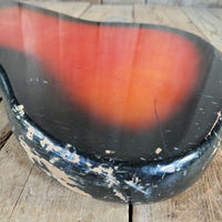 Harmony 1965 Bobkat H-15 Body and Neck, Sunburst, Husk Project - Mahar's Vintage Guitars